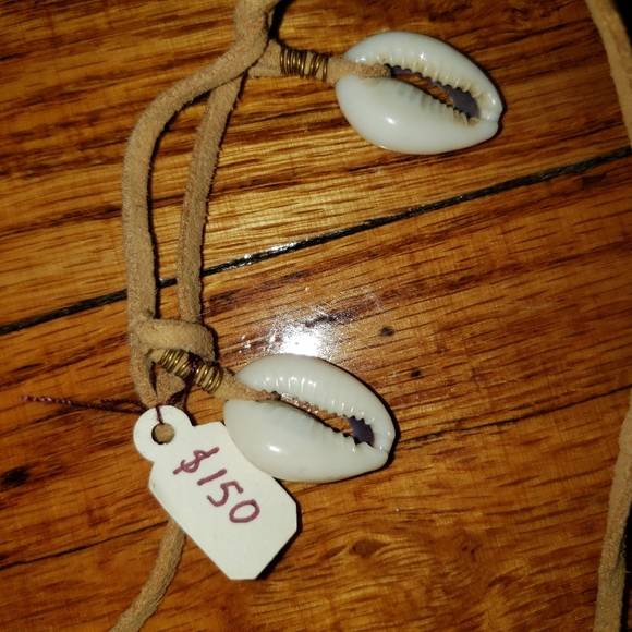 Agate Geode Slice Necklace with shells - Picture 4 of 9